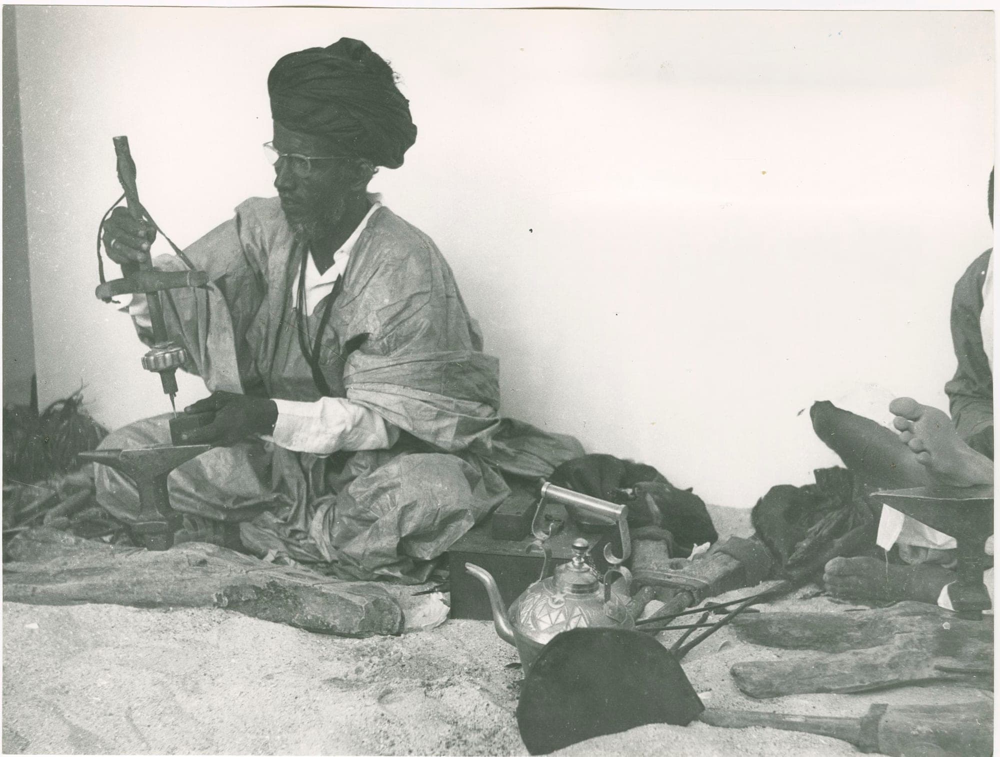 Mauritanian blacksmith at work